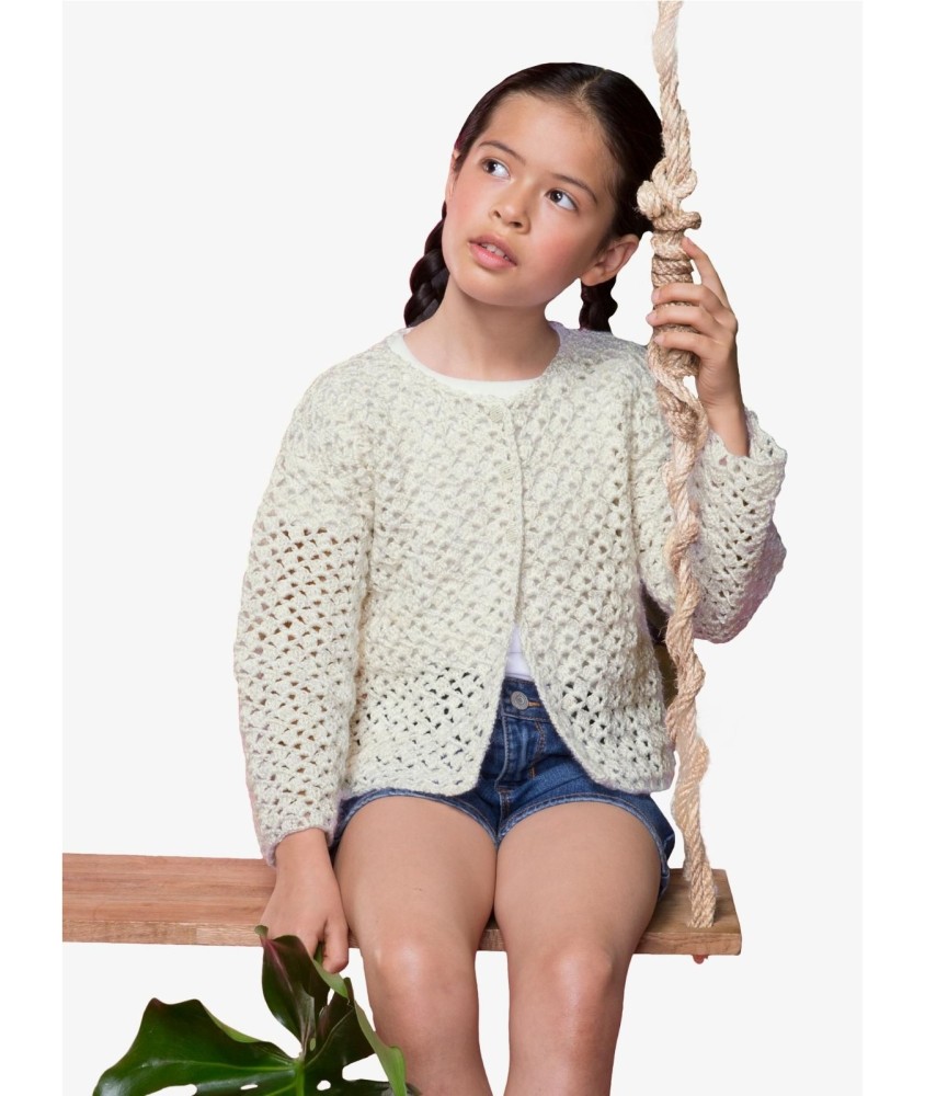 Patron crochet Gilet ajouré - Bergère de France