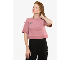 Patron crochet gratuit Pull manches ajourées