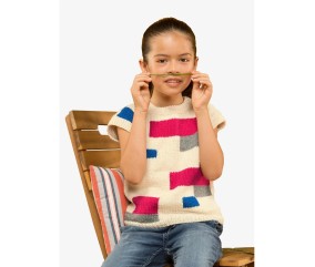 Patron tricot Pull sans manches - Bergère de France