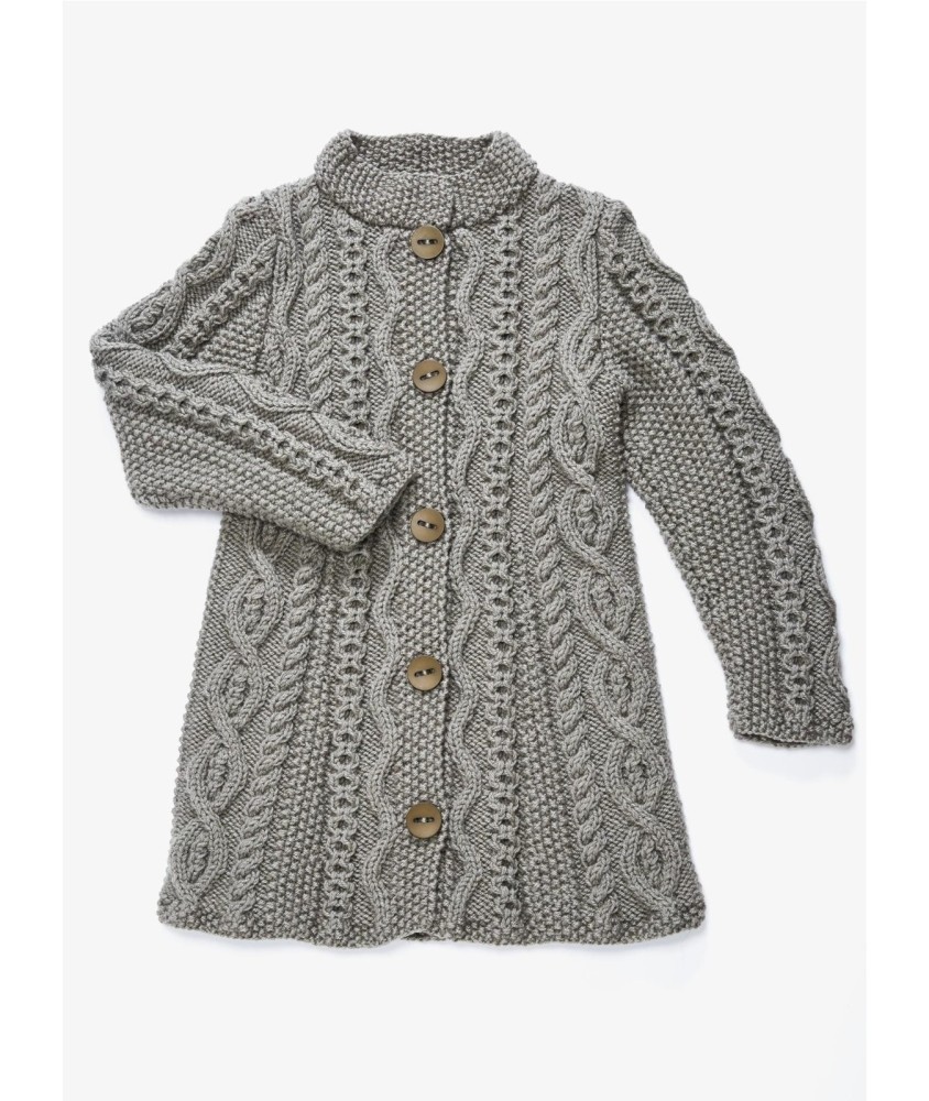 Patron tricot Veste à torsades - Bergère de France