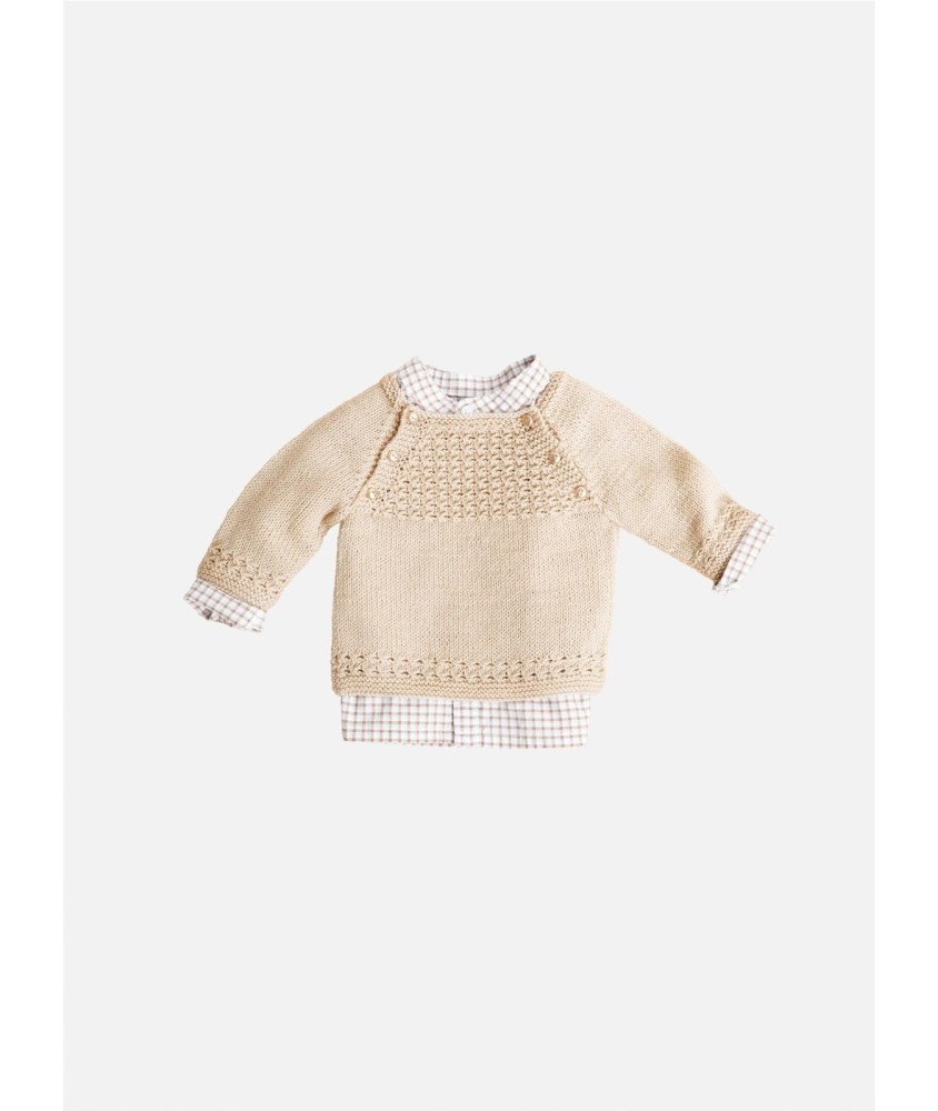Patron tricot gratuit Brassière boutonnée devant