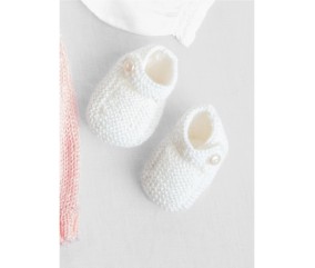 Patron tricot Chaussons à bride - Bergère de France