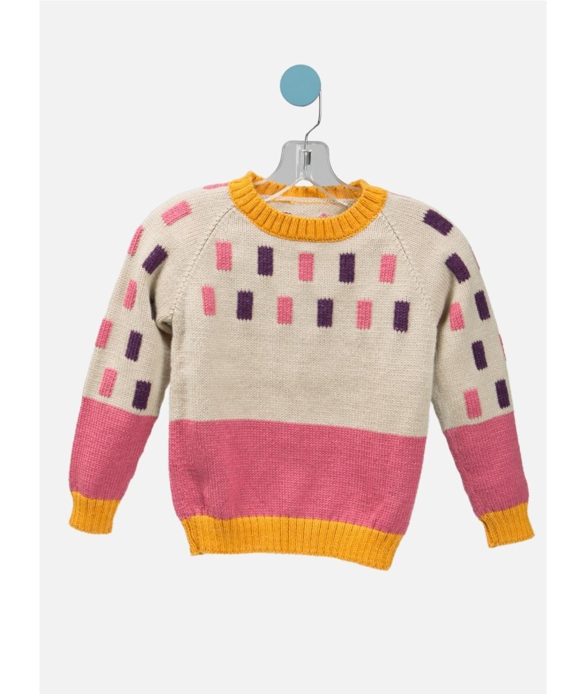 Patron tricot Pull coloré - Bergère de France