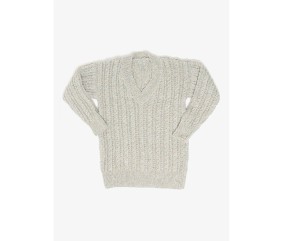 Patron tricot Pull long col V - Bergère de France