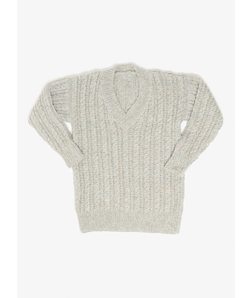 Patron tricot Pull long col V - Bergère de France