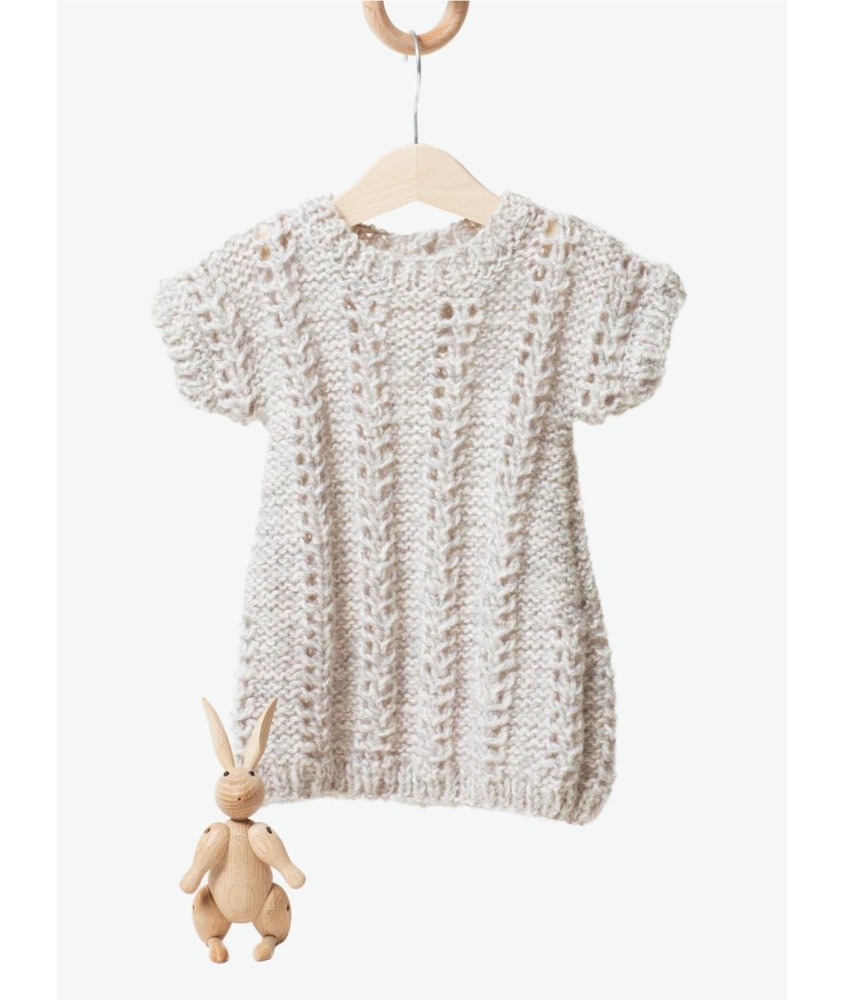 Patron tricot Robe ajourée - Bergère de France