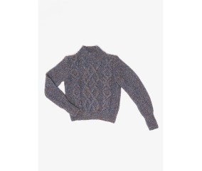 Patron tricot Pull col montant - Bergère de France