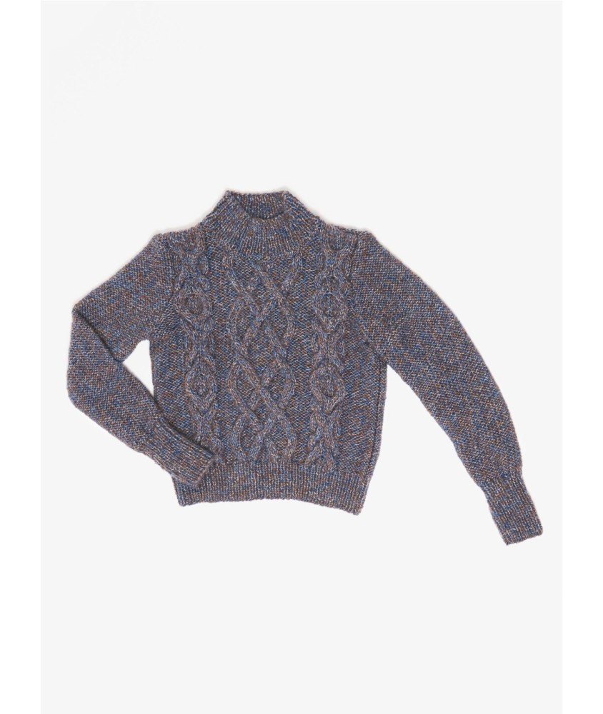Patron tricot Pull col montant - Bergère de France