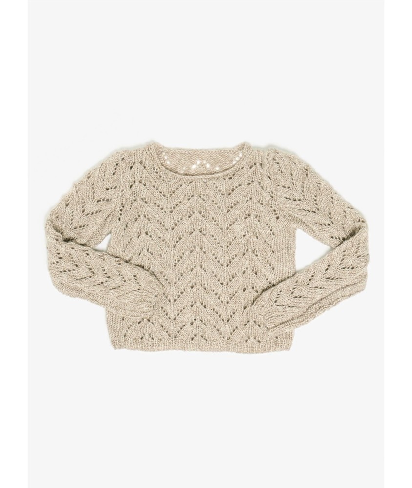 Patron tricot Pull court ajouré - Bergère de France