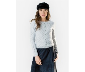 Patron tricot Pull ouverture dos - Bergère de France
