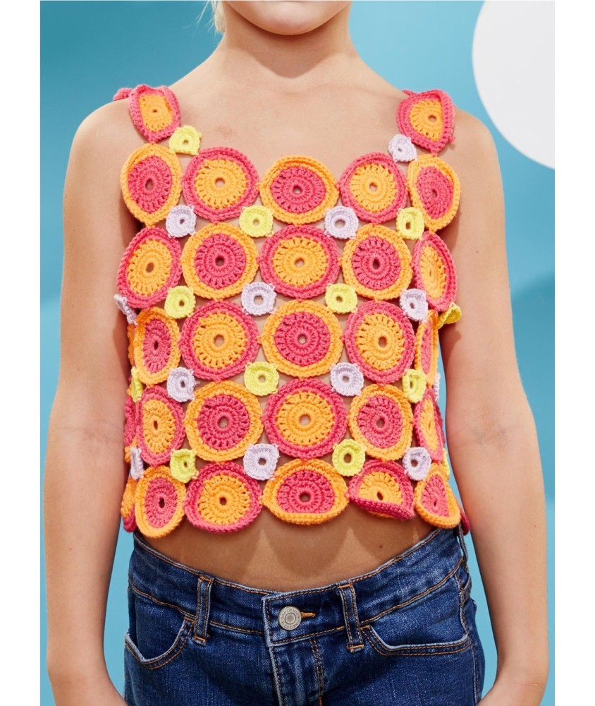 Patron crochet Top au Crochet - Bergère de France