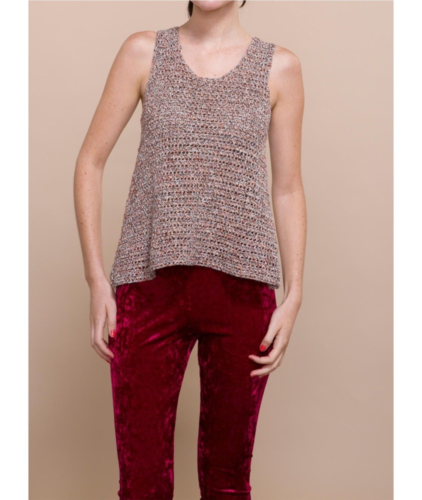 Patron crochet gratuit Top Évasé au Crochet