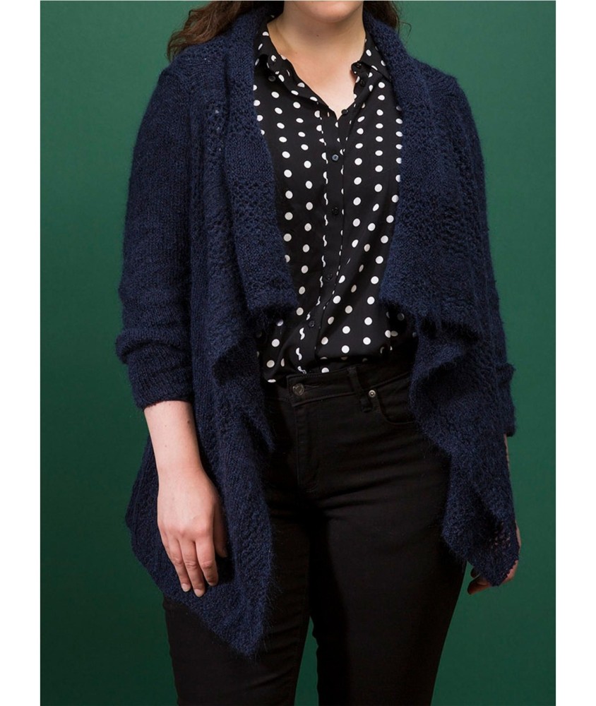 Patron tricot Veste Ajourée - Bergère de France