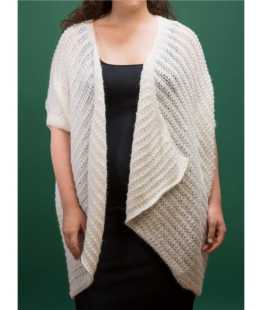 Patron tricot Gilet Large - Bergère de France