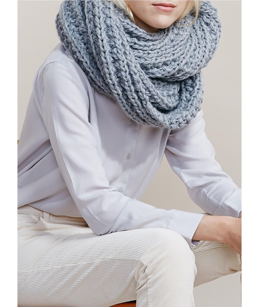 Patron tricot Large Snood - Bergère de France