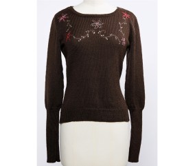 E-MODELE FEMME - PULL BRODÉ - BERGÈRE DE FRANCE