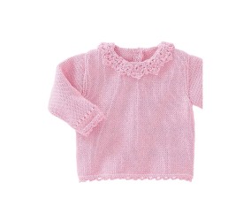 E-MODELE BÉBÉ - BRASSIÈRE COL DENTELLE - BERGÈRE DE FRANCE