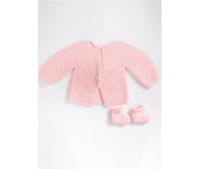 E-MODELE BÉBÉ - BRASSIÈRE ET CHAUSSONS - BERGÈRE DE FRANCE