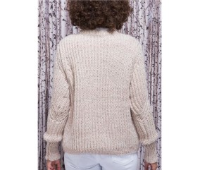 E-MODELE FEMME - PULL MANCHES STRUCTURÉES - BERGÈRE DE FRANCE