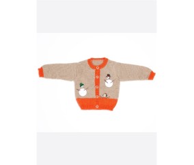 E-MODELE BÉBÉ - GILET COL ROND - BERGÈRE DE FRANCE