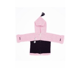 E-MODELE BÉBÉ - GILET ZIPPÉ À CAPUCHE - BERGÈRE DE FRANCE