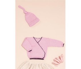 E-MODELE BÉBÉ - BRASSIÈRE ET BONNET - BERGÈRE DE FRANCE