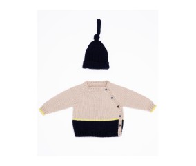 E-MODELE BÉBÉ - BRASSIÈRE ET BONNET - BERGÈRE DE FRANCE