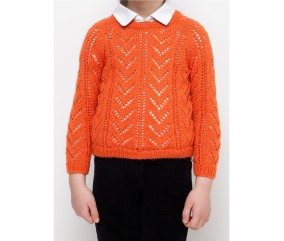E-MODELE ENFANT - PULL AJOURÉ - BERGÈRE DE FRANCE