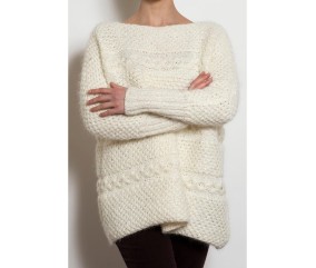 E-MODELE FEMME - PULL LARGE À TORSADES - BERGÈRE DE FRANCE