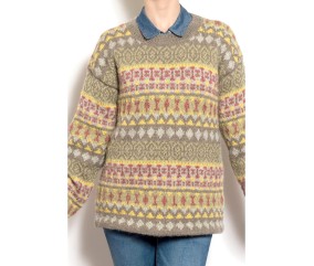 E-MODELE FEMME - PULL JACQUARD - BERGÈRE DE FRANCE