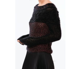 E-MODELE FEMME - PULL EMPIÈCEMENT TORSADÉ - BERGÈRE DE FRANCE