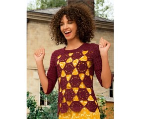 E-MODELE FEMME - PULL AJOURÉ AU CROCHET - BERGÈRE DE FRANCE