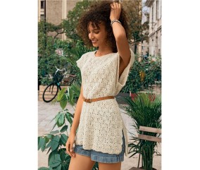 E-MODELE FEMME - PULL CAPE - BERGÈRE DE FRANCE