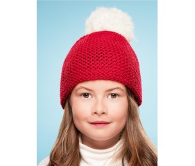 E-MODELE ENFANT - BONNET POMPON - BERGÈRE DE FRANCE