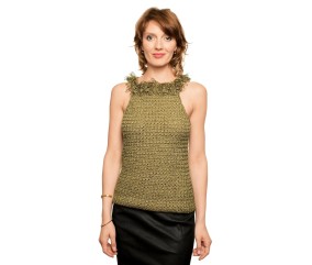 E-MODELE FEMME - TOP COL FANTAISIE - BERGÈRE DE FRANCE