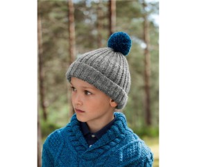E-MODELE ENFANT - BONNET À POMPON - BERGÈRE DE FRANCE