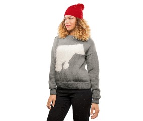E-MODELE FEMME - PULL JACQUARD COLROND - BERGÈRE DE FRANCE