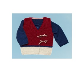 E-MODELE BÉBÉ - GILET SANS MANCHES - BERGÈRE DE FRANCE