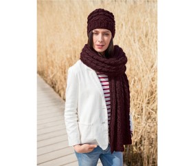 E-MODELE FEMME - LARGE ÉCHARPE - BERGÈRE DE FRANCE