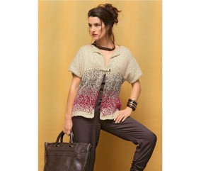 E-MODELE FEMME - GILET JACQUARD ELODIE - BERGÈRE DE FRANCE