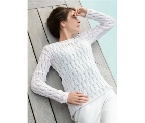 E-MODELE FEMME - PULL AJOURÉ SOIZIC - BERGÈRE DE FRANCE