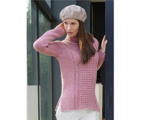 E-MODELE FEMME - PULL COL ROULÉ PURDEY - BERGÈRE DE FRANCE