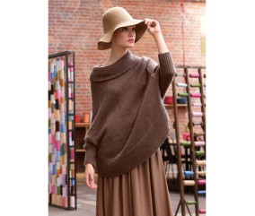 E-MODELE FEMME - PULL CAPE NORA - BERGÈRE DE FRANCE