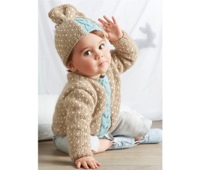 E-MODELE BÉBÉ - BONNET TORSADÉ NOOR - BERGÈRE DE FRANCE