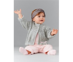 E-MODELE BÉBÉ - CARDIGAN AJOURÉ ANAIS - BERGÈRE DE FRANCE