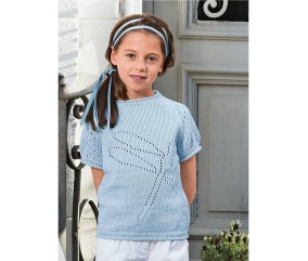 E-MODELE ENFANT - PULL MANCHES COURTES CORANE - BERGÈRE DE FRANCE