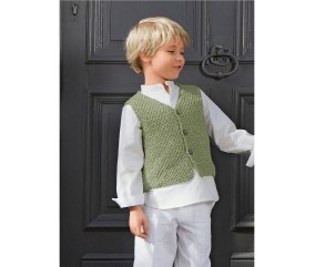 E-MODELE ENFANT - GILET SANS MANCHES CLAREL - BERGÈRE DE FRANCE