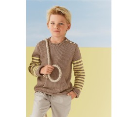 E-MODELE ENFANT - PULL POCHE KANGOUROU SELDA - BERGÈRE DE FRANCE