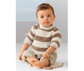 E-MODELE BÉBÉ - PULL SEMY - BERGÈRE DE FRANCE