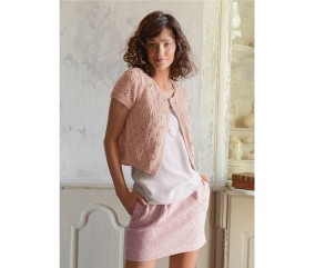 E-MODELE FEMME - GILET MANCHES COURTES CORALIE - BERGÈRE DE FRANCE